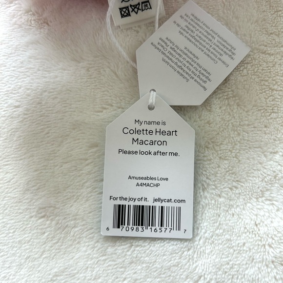 Amuseables Colette Heart Macaron Jellycat- Authentic - Brand New - Picture 7 of 7